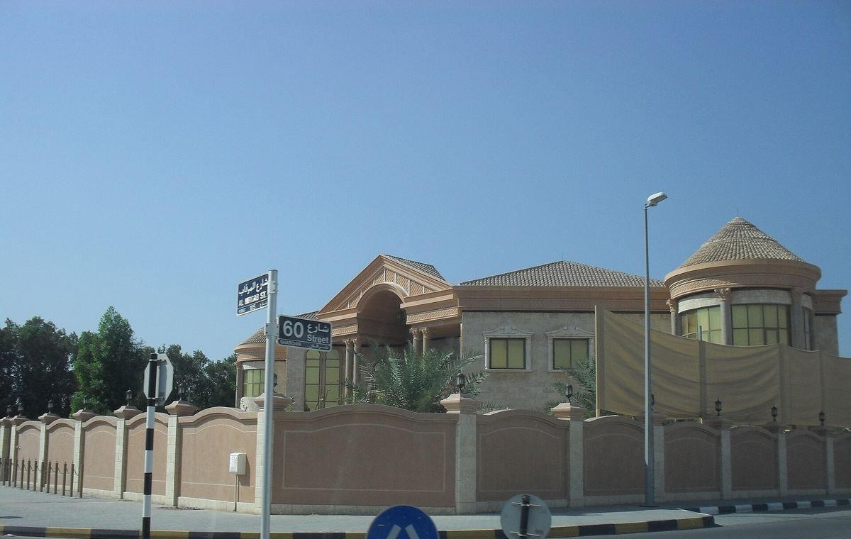 Area photo: a villa in a Sharjah residential district